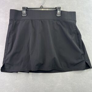 Velocity Lightstreme Venus Skort Sz XL Black Pickleball Golf Tennis Pockets
